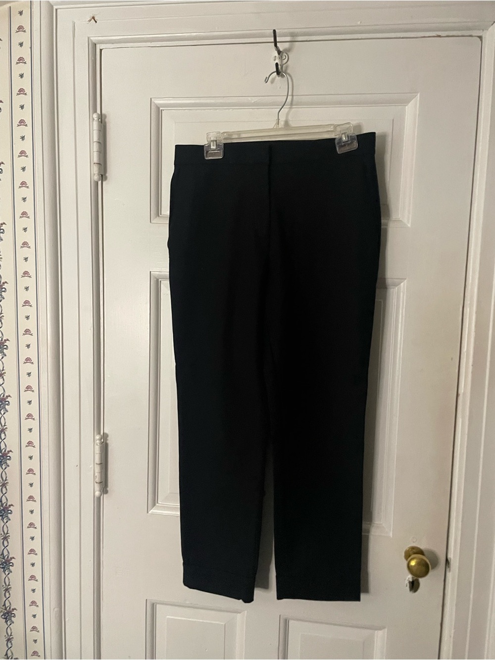 Ann Taylor Black Straight-Leg Dress Pants